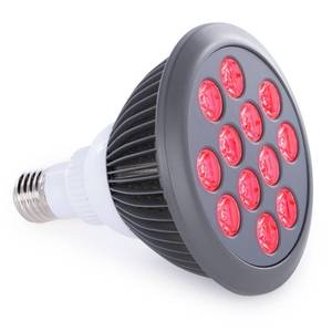 lot 14317 image: hooga Red Light Therapy Bulb, 660nm & 850nm Red & Near Infrared Light, 12 Dual-Chip LEDs, Targeted Light Bulb with Base & Braided Power Cord for Home Wellness Routine, HG24