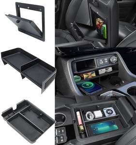 lot 14318 image: Neepiar 3PCS Center Console Organizer Compatible with 2023-2026 Honda Pilot 2026 Honda Passport Hidden Storage Tray Armrest Storage Tray Insert Divider Slot Box Secondary Interior Accessories
