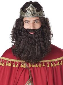 lot 14328 image: California Costumes Mens Biblical King Wig & Beard Brown