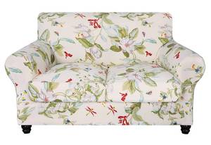 lot 14367 image: SearchI Stretch Sofa Cover Printed Couch Cover, Floral Pattern 3 Pieces Loveseat Slipcover with 2 Separate Cushion Cover, Washable Furniture Protector for Living Room(Loveseat, Spring Pattern)