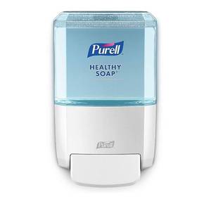 lot 15609 image: PURELL ES4 Manual Wall-Mounted Hand Soap Dispenser, White, Compatible with 1200 mL PURELL Brand HEALTHY SOAP Refills (Pack of 1) - 5030-01 - Manufactured by GOJO, Inc.