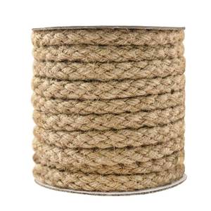 lot 16149 image: Tenn Well Braided Jute Rope, 25 Feet 11mm Thick Twine Rope for Crafting, Cat Scratching, Gardening, Bundling, Farmhouse Decor, Home Decor