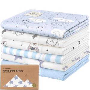 lot 16174 image: Organic Burp Cloths Baby Boy, Girl - 6-Pack Large 100% Cotton Burping Cloths for Babies, Spit Up Rags, Super Absorbent, Ultra Soft Newborn Rag,Gender Neutral,Machine Washable,Durable(Constellation)