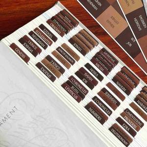 lot 20443 image: Thinkor Reposition Laminated Bible Tabs, Large Print Stickers, Easy to Read & Apply Bible Tabs for Women & Man (Earthy Brown)