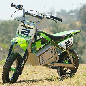 lot 5033 image: Razor SX350 McGrath Electric Dirt Bike Powers on works charger not included