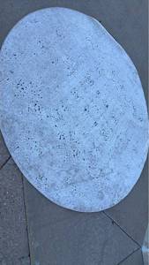 lot 912 image: Unique Loom Villa Collection round area rug with grip control mat 96 in diameter