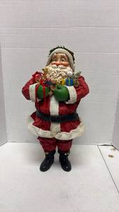 lot 1059 image: Santa Claus Figure with Gifts 18 inches tall