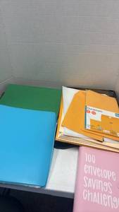 lot 1083 image: Mixed Office Supplies Bundle with Envelopes and Folders