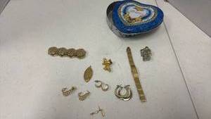 lot 1112 image: Mixed Jewelry Collection with Decorative Trinket Box