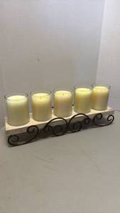 lot 1201 image: Candle stand with 5 candles