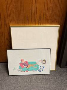 lot 1401 image: Picture frames larger is 20 x 18 in