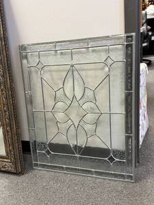 Ryers-Bearden Leaded Glass panel 29 x 24 in