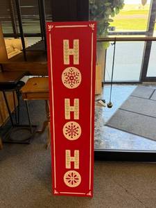 lot 1414 image: Reversible holiday sign 48 in tall