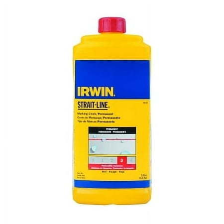lot 20613 image: IRWIN Tools STRAIT-LINE Standard Marking Chalk  5-pound  Red 65102
