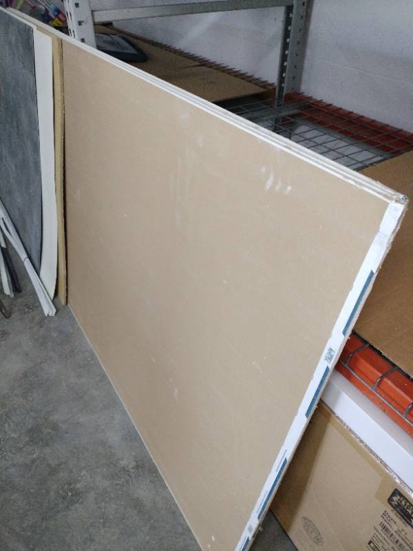 lot 20625 image: Quarter Inch Sheet Rock - 4x8 Ft - 3 Ct
