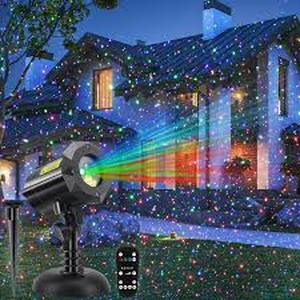 lot 20673 image: Landscape Fairy Laser Light Star Show Xmas Outdoor Laser Projector