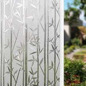 lot 20703 image: Finnez Window Privacy Film, Electrostatic Protective Film Adhesion, Artistic Step Texture Pattern, Great for Home and Office 23.6 x 78.7 Inches