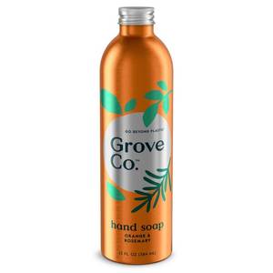lot 117 image: Grove Co. Hand Soap 13 fl oz Orange & Rosemary
