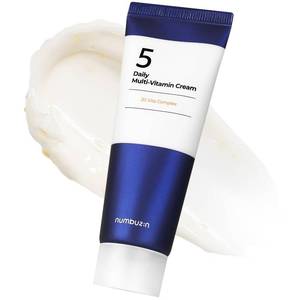 lot 107 image: numbuzin No.5 Daily Multi-Vitamin Cream  Healthy Glow, Skin Strengthening, Improves Elasticity  Vitamin C, Niacinamide, Alpha Bisabolol, Panthenol  Suitable for All Skin Types  2.02 fl. oz. - Retail $26