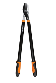 lot 3293 image: Fiskars 28-Inch Power-Lever Garden Bypass Lopper and Tree Trimmer, Sharp Precision-Ground Steel Blade for Cutting Branches up to 1.75-Inch Diameter