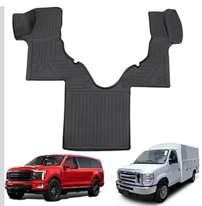 lot 5294 image: Floor Mats Compatible with 2005-2025 Ford Econoline E-Series E150 E250 E350 E450 TPE All Weather Guard Protector Floor Liner for 2024 Econoline Accessories
