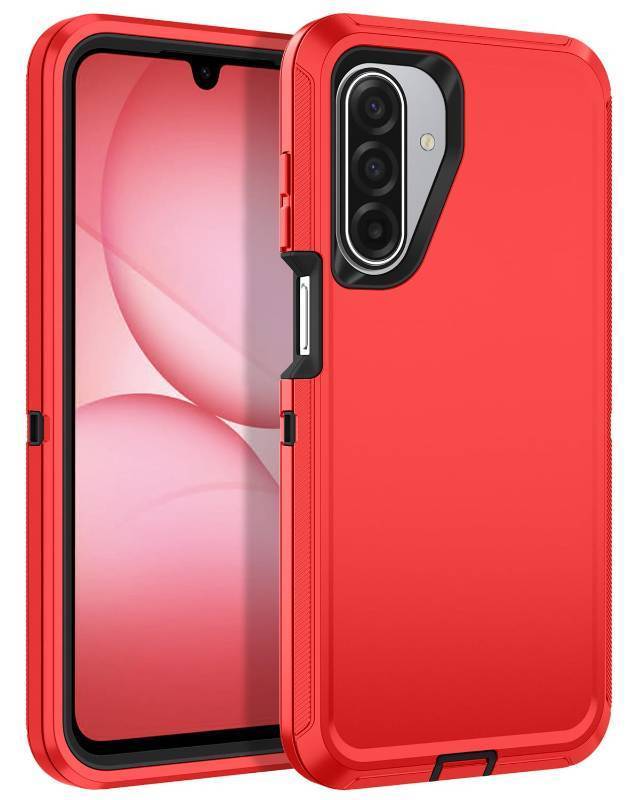 lot 5572 image: Casenplaza for Samsung Galaxy A17 5G CaseGalaxy A26 5G Case Heavy Duty Shockproof Dropproof 3-Layer Full Body Protection Without Screen Protector Tough Rugged Case for Galaxy A17A26 5G,RedBlack