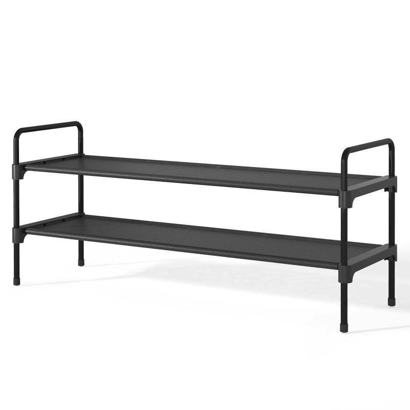 lot 5584 image: Kitsure Shoe Rack for Closet, Sturdy and Long-Lasting Shoe Shelf, Shoe Rack for Entryway, Personalized DIY Shoe Organizer, Shoe Rack Organizer for Space-Saving, 36.2 x 11.8 x 16.5, Black