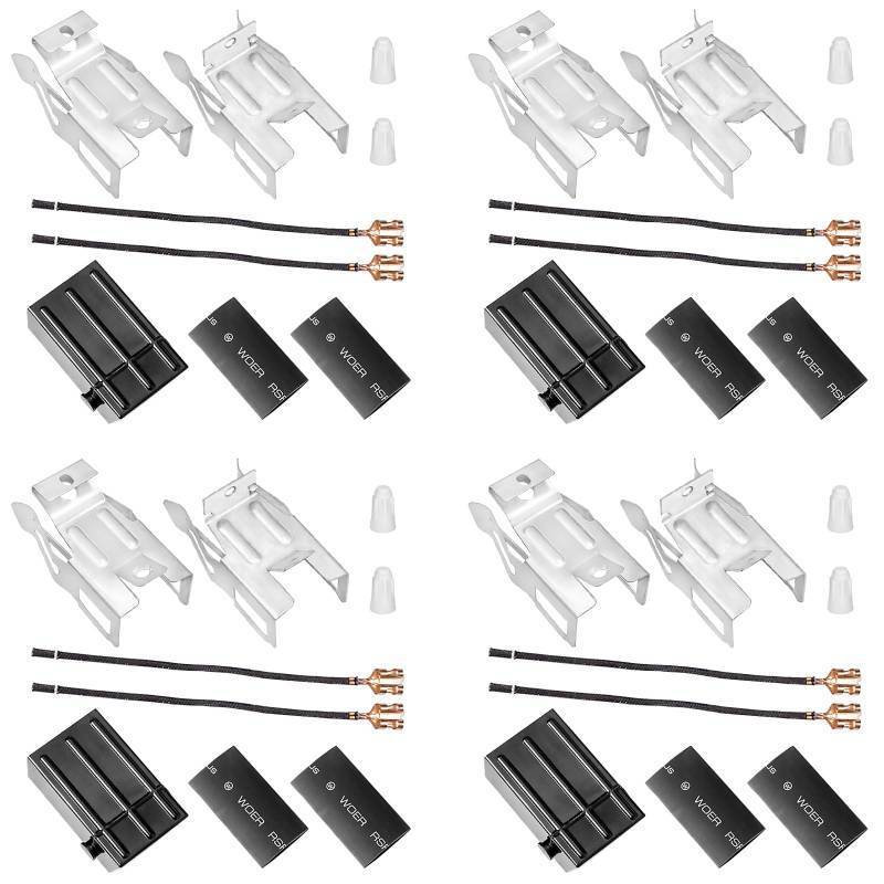 lot 5666 image: 4 Pack Upgraded 330031 Range Burner Receptacle kit Compatible with Whirlpool Kenmore RangesStoves Replaces 814399 5303935058 5301167733
