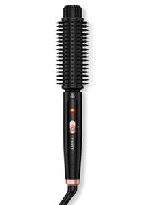 lot 1012 image: Farery 1.5 Inch Curling Iron Brush, Heated Round Brush for Loose Bouncy Curls, Hot Brush with Anti-Scald Hard Bristles, Dual Voltage Travel Hair Tool with 360° Swivel Cord, 410°F Fast Heat