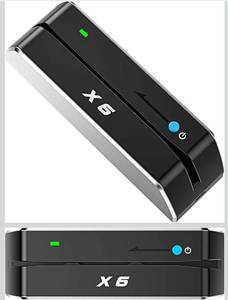 lot 1023 image: X6 BT Bluetooth Magnetic VIP Card Reader Writer USB 3 Tracks Swipe Encoder Upgraded Version Retail$139