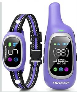 lot 1024 image: 2-in-1 Dog Shock Collar and Bark Collar for Dogs 3300FT Dog Training Collar with Remote, IP67 Waterproof e Collar with Anti-BarkBeepVibrationShock Modes for Small Medium Large Dog(8-120Lbs)