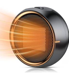 lot 1026 image: Space Heater, Portable Electric 500W PTC Ceramic Heaters for Indoor Use, Efficient Fast Heating, Tip-Over & Overheat Protection, Quiet Small Mini Desk Heater for Bathroom Home Office Bedroom