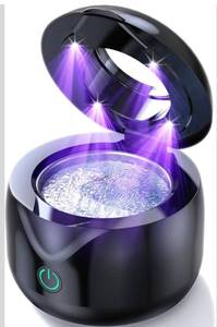 lot 1029 image: Ultrasonic Retainer Cleaner - UV Dental Cleaning Pod Night Guard Cleaner for Dentures, Aligner, Braces, Toothbrush Heads, Jewelry (Black)