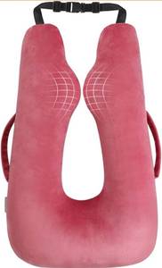 lot 1047 image: TinlyFinly Car Travel Pillow for Kids Adults, Raised Padding Head and Neck Support Car Seat Sleeping Pillow for Toddlers, Portable U Shaped Body Pillow for Car Seat On Road Trip (Magenta)