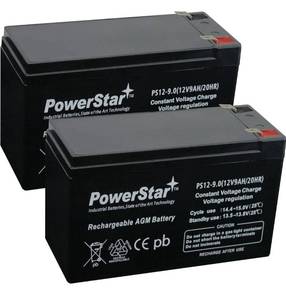 PowerStar-- 2 Pack -9AH Replacement for APC Back-UPS XS1500 XS 1500 12V 7Ah Battery