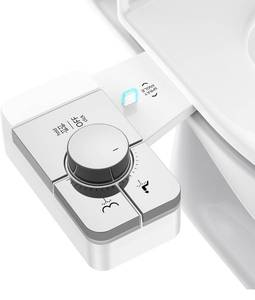lot 1090 image: Upgrade Bidet Attachment for Toilet Seat, Adjustable Angle Dual Nozzle, Self-Cleaning, Non-Electric Bidet Attachment for Rear & Feminine Wash, Controllable Fresh Cold Water Pressure (Chrome)