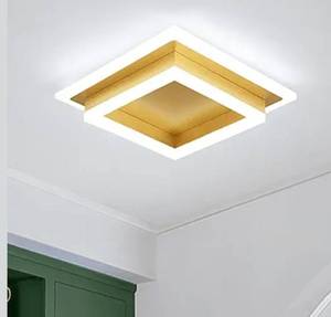 lot 1103 image: Modern LED Ceiling Lights, Gold Kitchen Ceiling Light, 32W Cool White 6000K Acrylic LED Hallway Ceiling Light Fixtures, Flush Mount Ceiling Lights for Bedroom Dining Room Kitchen Bathroom(Gold)
