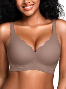 lot 1126 image: Wireless Jelly Bras for Women No Underwire with Support - S-2XL Seamless Bralettes Everyday Comfort Tshirt Padded Bra Large
