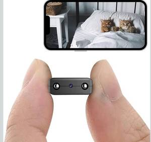 lot 1129 image: Small Cameras Hidden Camera Wireless Outdoor WiFi Camera Mini Cam Small Wireless Home Security Camears Nanny Cam Wireles Cameras Night Vision, Motion Detection (Black)