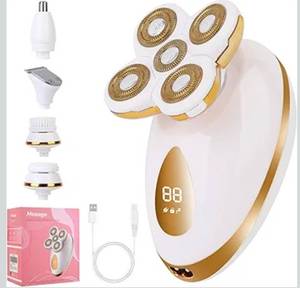 lot 1133 image: Electric Razors for Women, 5 in 1 Painless Rechargeable Dusk Shaver Womens, Womens Shavers Everything, Lady LegBikiniFace Hair Removal Products, Female Wet Dry Shaving Machine