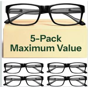 lot 1140 image: Gaoye 4.0 Reading Glasses Men - Blue Light Blocking Lenses, TR90 Frames, UV400 - Eyeglasses with Clear Vision