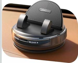 lot 1149 image: JOYROOM Car Phone Holder Mount, 360° RotationThick Case Friendly Cell Phone Car Mount with Adjustable Spring Clip, Universal Dashboard Phone Holder Anti-Slip Silicone for iPhone (Black)