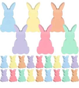 lot 1176 image: Fullhawl 24 Pcs Easter Sidewalk Chalks Bulk Pastel Bunny Sidewalk Chalk for Basket Stuffers School Outdoor Easter Egg Hunt Party Supplies Candy Basket Gifts