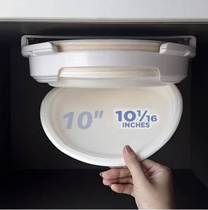 lot 1184 image: Paper Plate Dispenser Just for 10-116 inches Paper Plates, Under Cabinet Papers Plates Holder, can be Taken up and Down, Suitable for RV Travel and use for Under Kitchen cabinets
