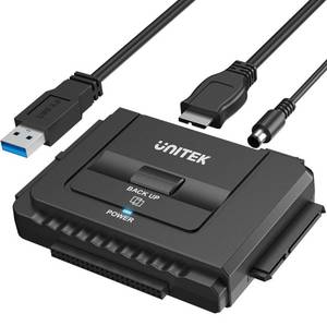 lot 1188 image: Unitek USB 3.0 to IDE and SATA Converter External Hard Drive Adapter Kit for Universal 2.53.5 HDDSSD Hard Drive Disk, One Touch Backup Function