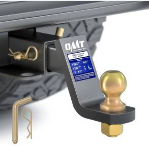 lot 1200 image: Orion Motor Tech Trailer Hitch Ball Mount, for 2 Receiver with 2 Ball 4 Drop 8000 lb. Towing Capacity, Heavy-Duty Tow Hitch Reversible Ball Hitch for Truck Boat RV Cargo with Hitch Pin & Clip