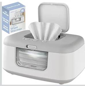 lot 1226 image: Jool Baby TinyBums Baby Wipe Warmer & Dispenser with LED Changing Light & OnOff Switch (Gray)