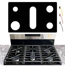 lot 1282 image: Stove Cover For GE General 30 Inch Gas Range Model JGBS66REKSS JGBS66DEKWW JGBS66DEKBB JGBS66EEKES JGBS66FEKDS, Upgraded 0.5MM Thickness Reusable Burner Guard For For GE Gas Stove Top Protector