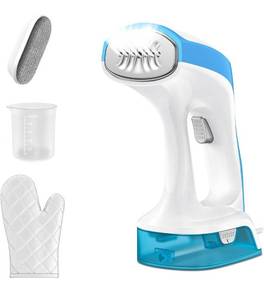 lot 1305 image: TC-JUNESUN Portable Handheld Garment and Fabric Steamer 1000 Watts, PortableSteamer for Clothes,Quick Heat Aluminum alloy plate Steam Nozzle, 30s Fast Heat-up, 260ml Big Water Tank