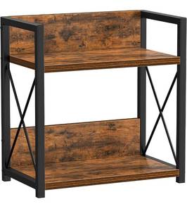 lot 1307 image: Giikin Kitchen Countertop Organizer, 2 Tier Spice Rack Organizer for Pantry, Kitchen Counter Shelf Wood Coffee Station Organizer (Brown, M)